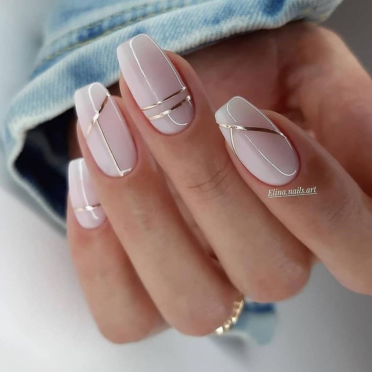 simple wedding nails