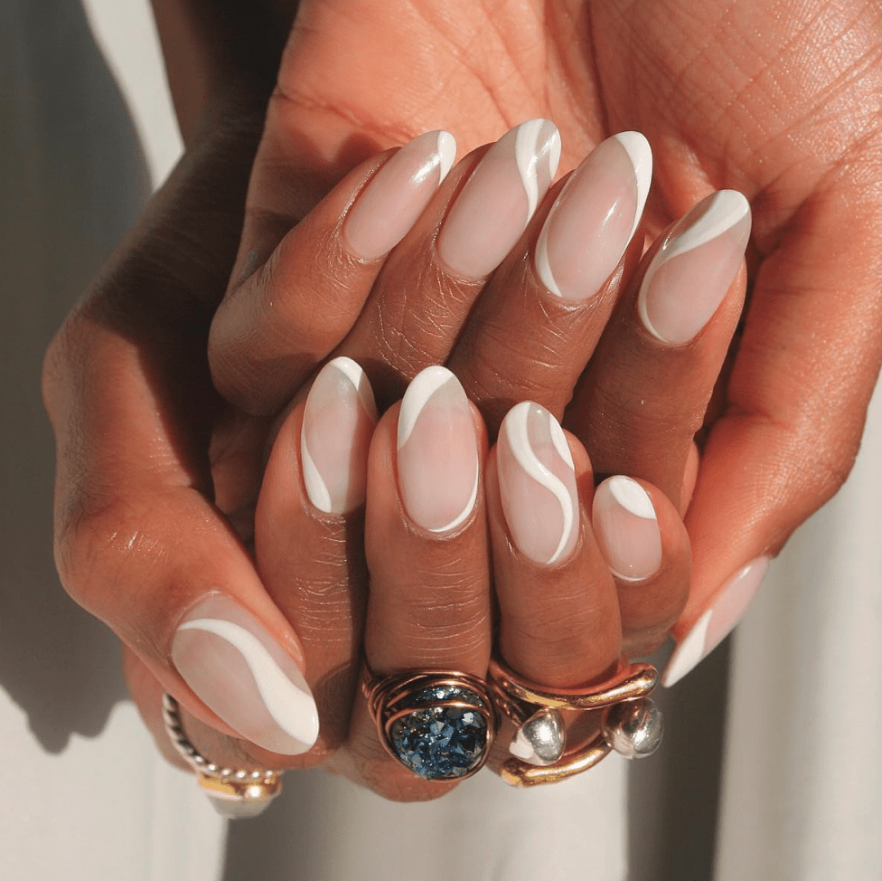 nude wedding nails